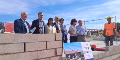 Pose de la première pierre du Quartier Roquefure à Apt Pose de la première pierre du Quartier Roquefure à Apt